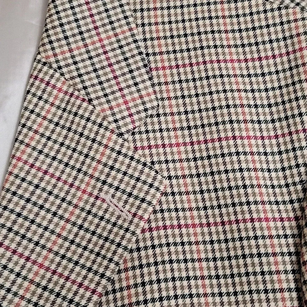 Vintage Ralph Ralph Lauren Sport Coat Mens 44 Tall Houndstooth Plaid Wool Canada